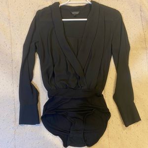 Black long sleeve bodysuit